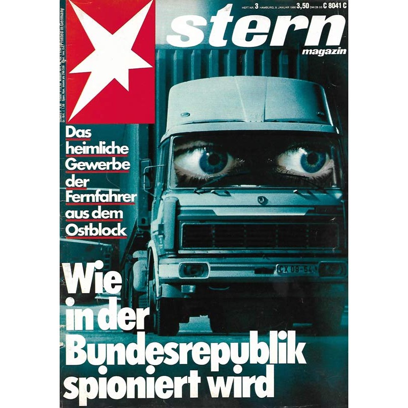 stern Heft Nr.3 / 9 Jan 1986 - Wie in Deutschland spioniert wird