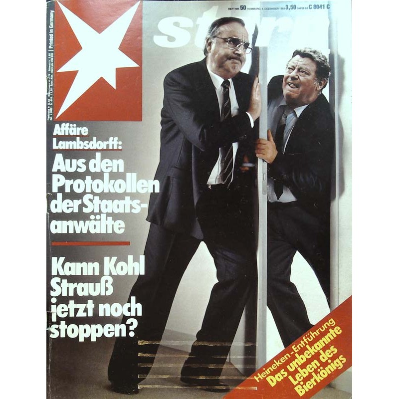 stern Heft Nr.50 / 8 Dezember 1983 - Kann Kohl Strauß jetzt...