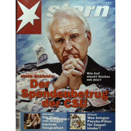 stern Heft Nr.2 / 2 Januar 2002 - Der Spendenbetrug der CSU