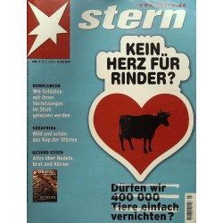 stern Heft Nr.7 / 8 Februar 2001 - Kein Herz für Rinder?