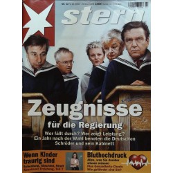stern Heft Nr.42 / 9 Oktober 2003 - Zeugnisse für die Regierung