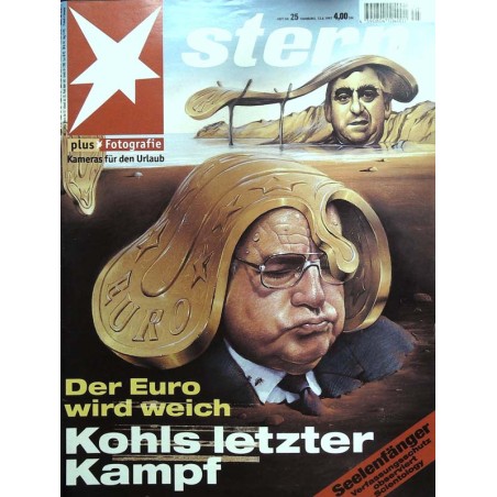 stern Heft Nr.25 / 12 Juni 1997 - Der Euro wird weich