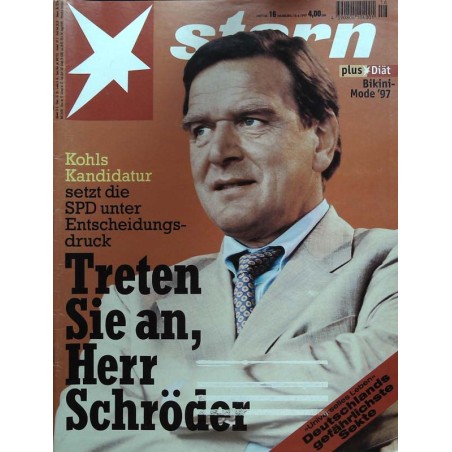stern Heft Nr.16 / 10 April 1997 - Kohls Kandidatur