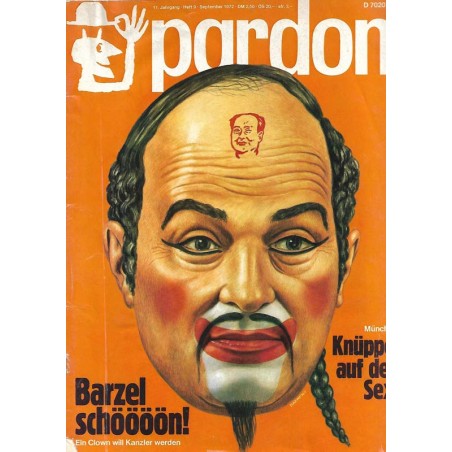 pardon Heft 9 / September 1972 - Barzel schöööön!