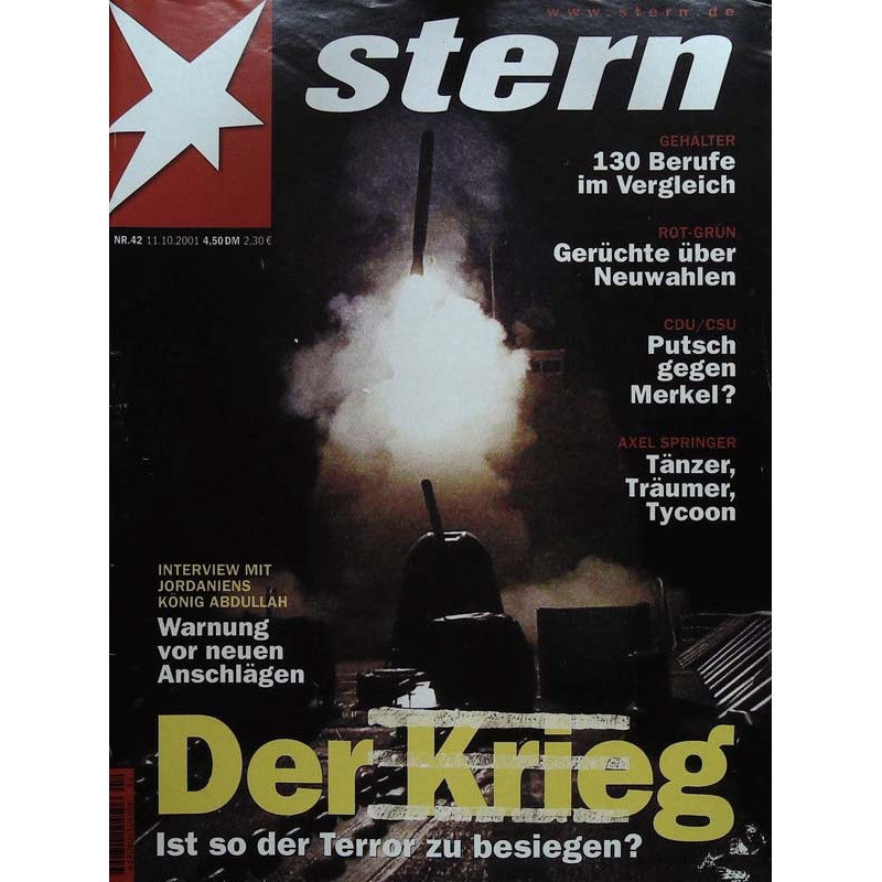 stern Heft Nr.42 / 11 Oktober 2001 - Der Krieg