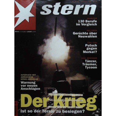 stern Heft Nr.42 / 11 Oktober 2001 - Der Krieg