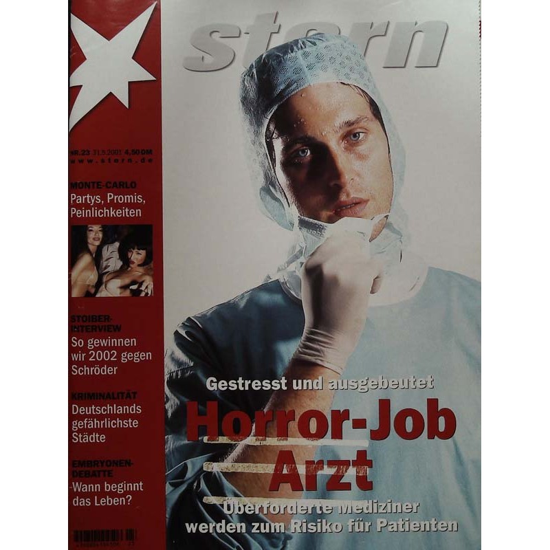 stern Heft Nr.23 / 31 Mai 2001 - Horror-Job Arzt