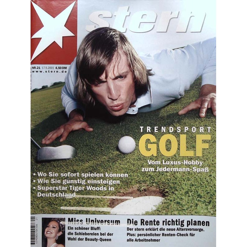 stern Heft Nr.21 / 17 Mai 2001 - Trendsport Golf