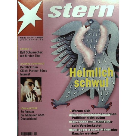 stern Heft Nr.26 / 21 Juni 2001 - Heimlich schwul