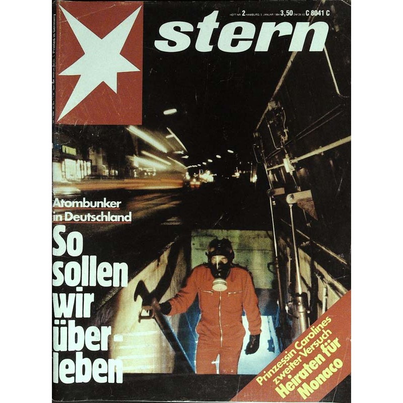 stern Heft Nr.2 / 5 Januar 1984 - Atombunker in Deutschland
