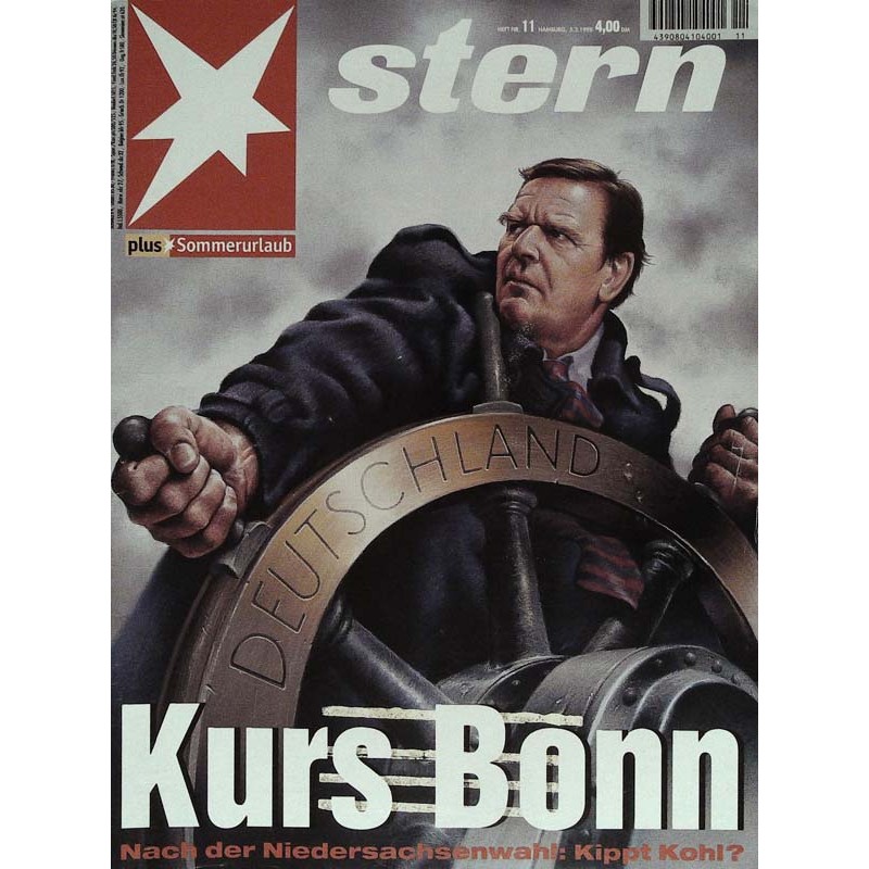 stern Heft Nr.11 / 5 März 1998 - Kurs Bonn