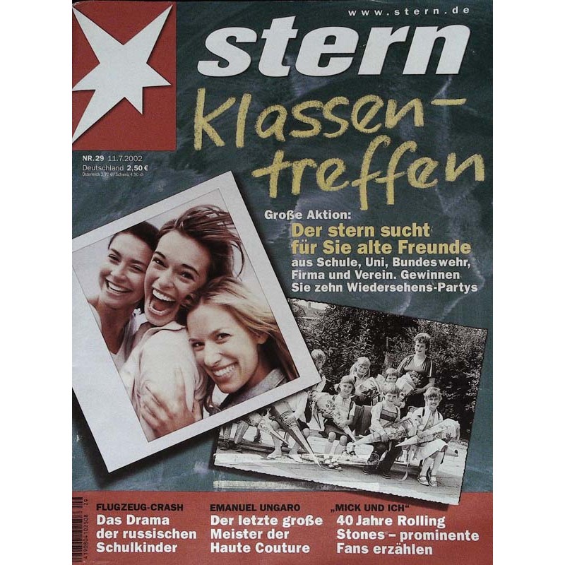 stern Heft Nr.29 / 11 Juli 2002 - Klassentreffen