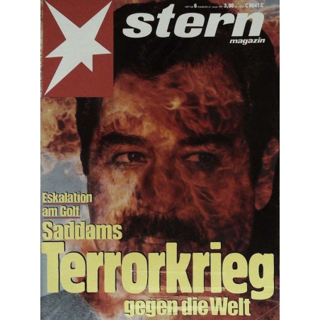 stern Heft Nr.6 / 31 Januar 1991 - Saddams Terrorkrieg