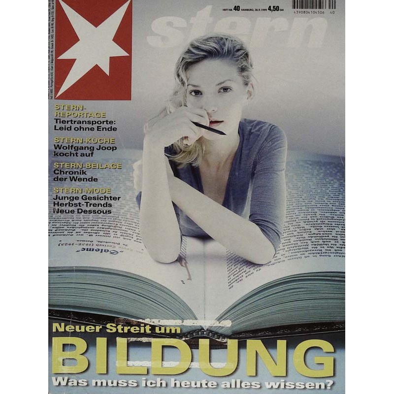 stern Heft Nr.40 / 30 September 1999 - Neuer Streit um Bildung