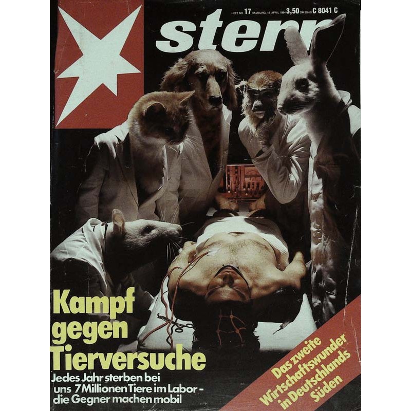 stern Heft Nr.17 / 18 April 1984 - Kampf gegen Tierversuche