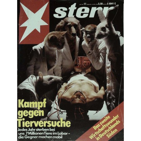 stern Heft Nr.17 / 18 April 1984 - Kampf gegen Tierversuche
