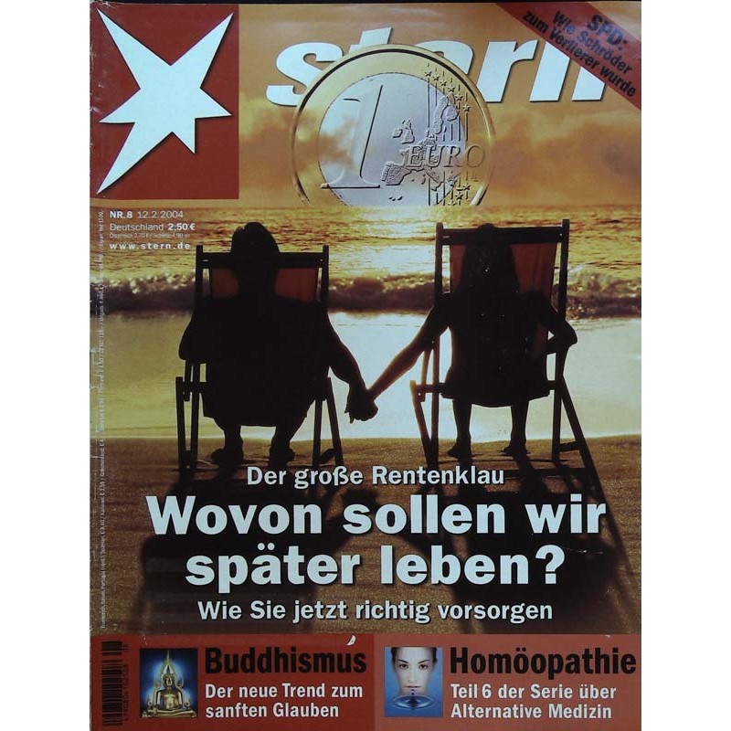 stern Heft Nr.8 / 12 Februar 2004 - Der große Rentenklau