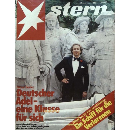 stern Heft Nr.31 / 26 Juli 1979 - Prinz Edu von Anhalt