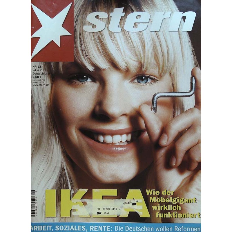 stern Heft Nr.18 / 24 April 2003 - Möbelgigant IKEA