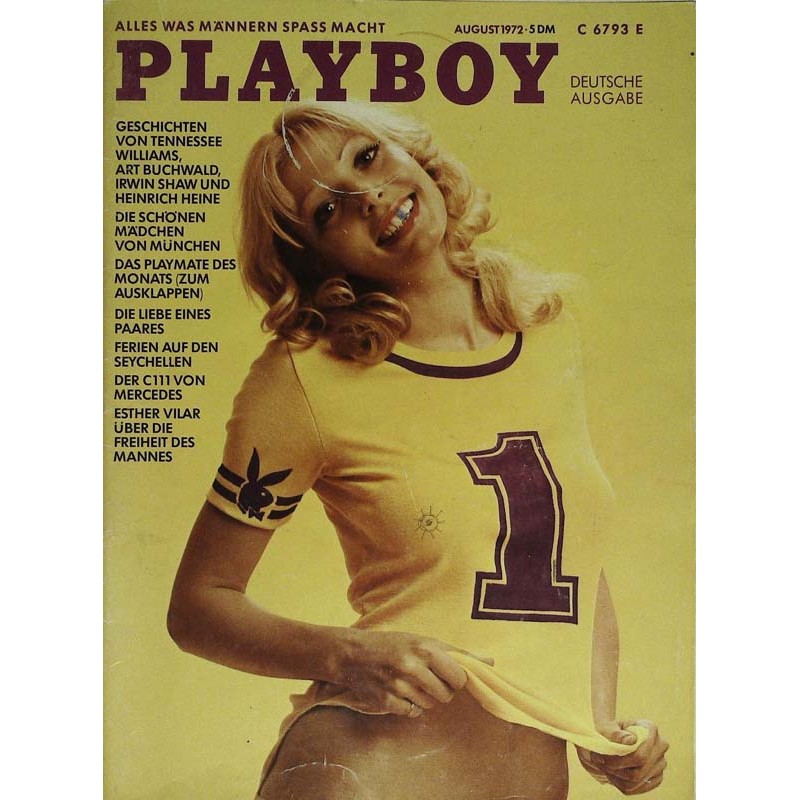 Playboy Nr.8 / August 1972 Erstausgabe mit Gaby Heier