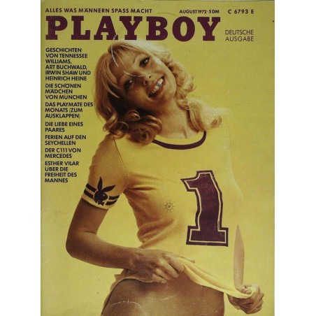 Playboy Nr.8 / August 1972 Erstausgabe mit Gaby Heier