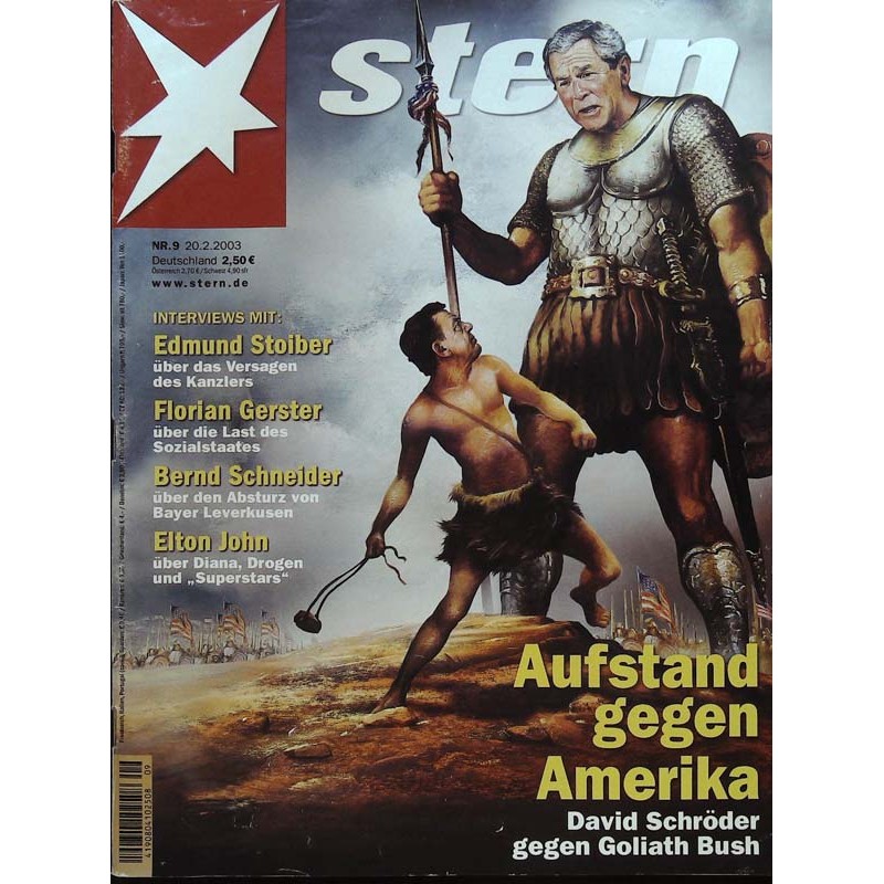 stern Heft Nr.9 / 20 Februar 2003 - Aufstand gegen Amerika