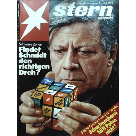 stern Heft Nr.3 / 14 Januar 1982 - Schwere Zeiten