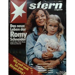 stern Heft Nr.41 / 1 Oktober 1981 - Das neue Leben der Romy Schneider