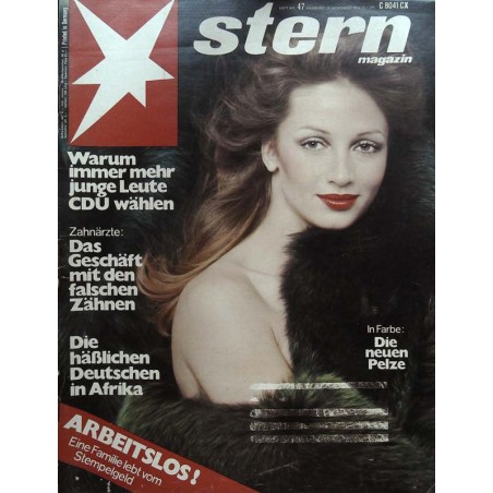 stern Heft Nr.47 / 14 November 1974 - Die neuen Pelze