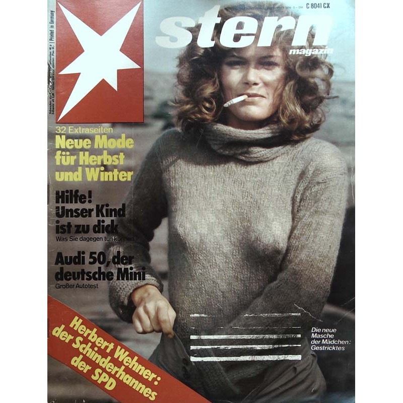 stern Heft Nr.38 / 12 September 1974 - Gestricktes