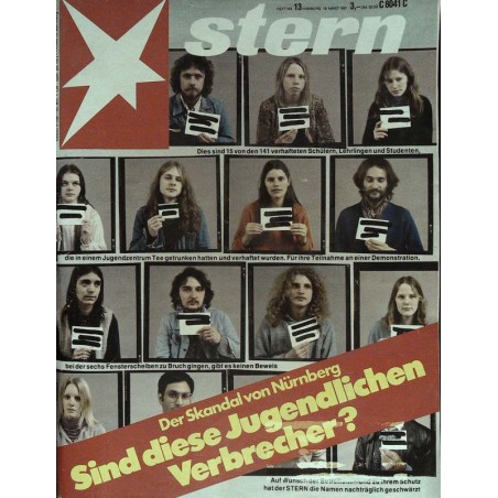 stern Heft Nr.13 / 19 März 1981 - Der Skandal von Nürnberg