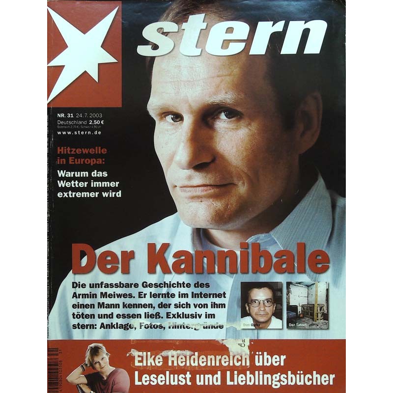 stern Heft Nr.31 / 24 Juli 2003 - Der Kannibale