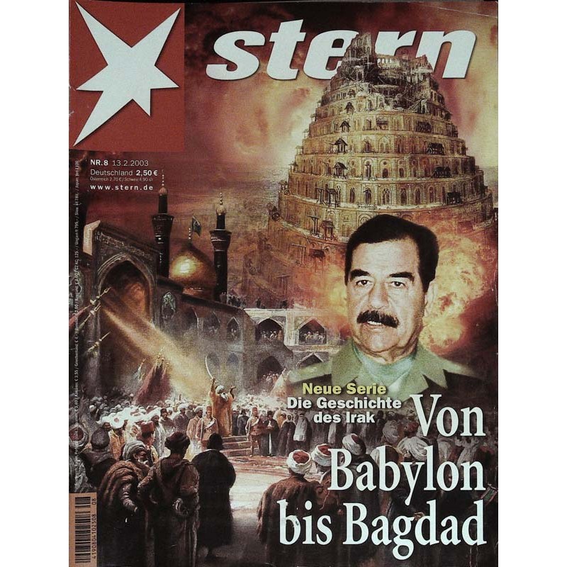 stern Heft Nr.8 / 13 Februar 2003 - Von Babylon bis Bagdad