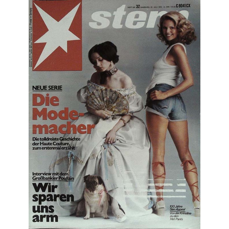 stern Heft Nr.32 / 31 Juli 1975 - Die Mode-Macher
