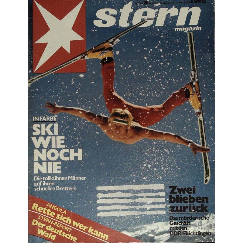 stern Heft Nr.36 / 28 August 1975 - Ski wie noch nie