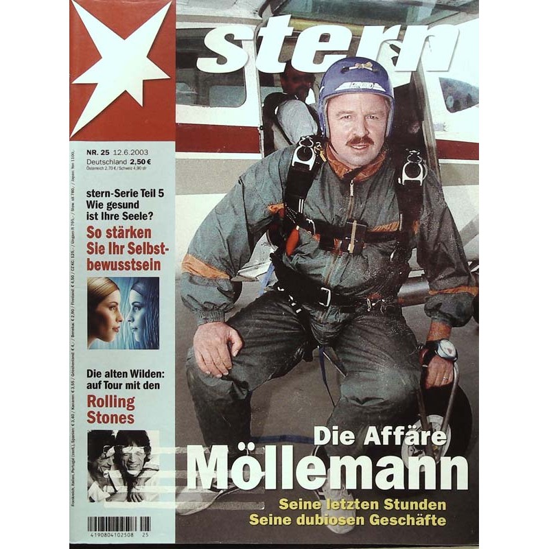 stern Heft Nr.25 / 12 Juni 2003 - Die Affäre Möllemann