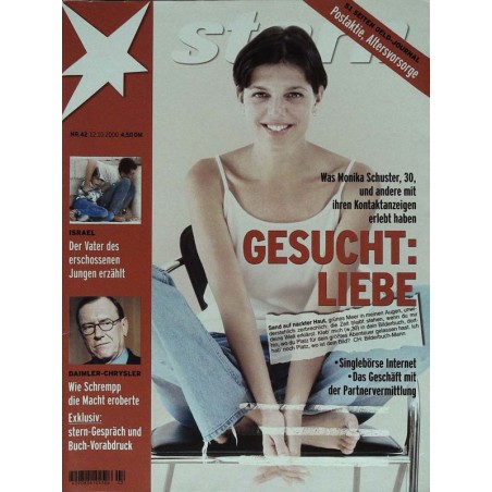 stern Heft Nr.42 / 12 Oktober 2000 - Gesucht: Liebe