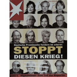 stern Heft Nr.47 / 15 November 2001 - Stoppt diesen Krieg!