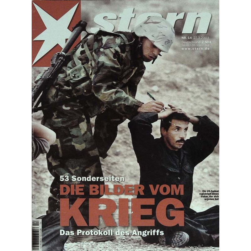 stern Heft Nr.14 / 27 März 2003 - Die Bilder vom Krieg