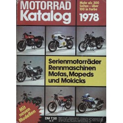 Motorrad Katalog Nr. 8 von 1978 - Serienmaschinen, Mokicks usw.
