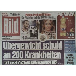 Bild Zeitung Dienstag, 7 April 2026 - Übergewicht schuld an 200...