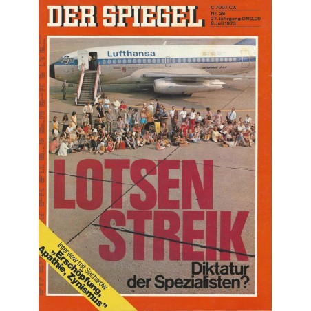 Der Spiegel Nr.28 / 9 Juli 1973 - Lotsenstreik
