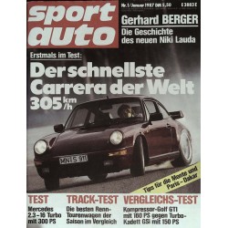 Sport Auto Nr.1 / Januar 1987 - Porsche Carrera
