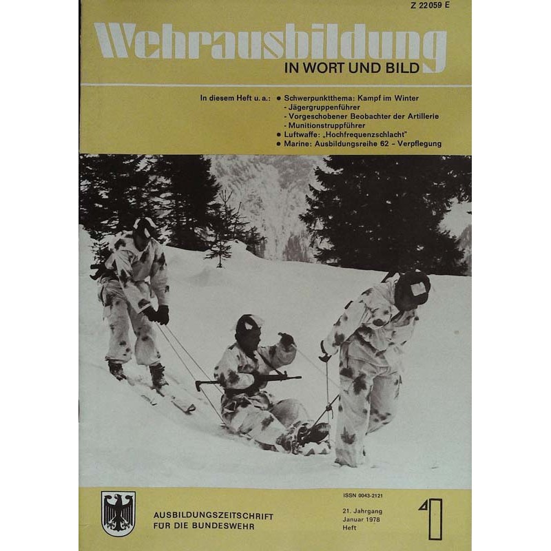 Wehrausbildung Heft 1 / Januar 1978 - Kampf im Winter