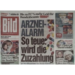 Bild Zeitung Donnerstag, 16 April 2026 - Arznei-Alarm