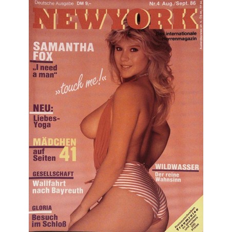 New York Nr.4 / August / September 1986 - Samantha Fox