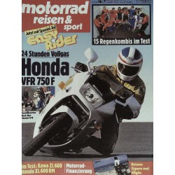 Motorrad Reisen & Sport Nr. 7 / 27.3.1986 - Honda VFR 750 F