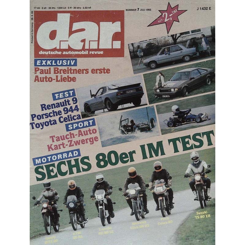 dar Nr. 7 / Juli 1982 - Sechs 80er im Test