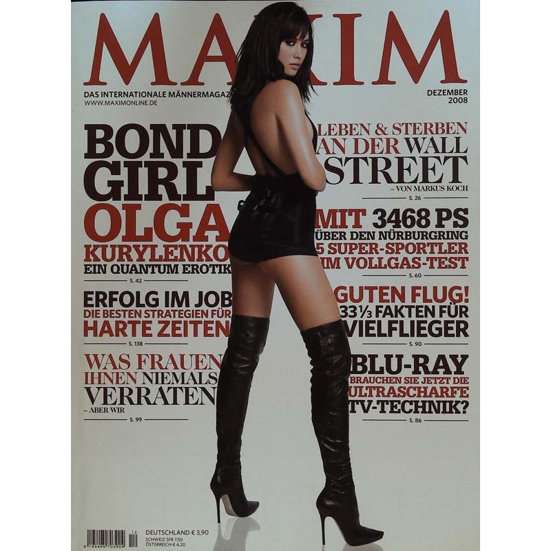 MAXIM Dezember 2008 - Olga Kurylenko
