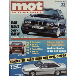 mot Nr. 22 / 18 Oktober 1986 - Der neue 5er BMW